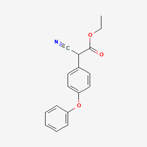 molecular formula C17H15NO3 B15356616 Ethyl 2-cyano-2-(4-phenoxyphenyl)acetate 