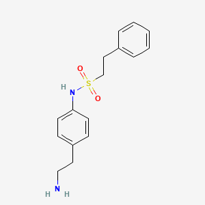 molecular formula C16H20N2O2S B15356776 N-[4-(2-aminoethyl)phenyl]-2-phenylethanesulfonamide 