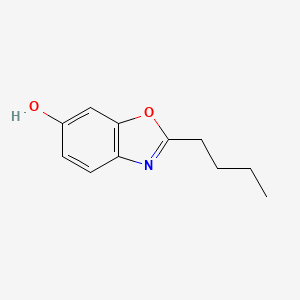 molecular formula C11H13NO2 B15356969 2-Butyl-1,3-benzoxazol-6-ol 
