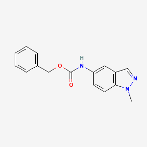 molecular formula C16H15N3O2 B15357236 benzyl N-(1-methylindazol-5-yl)carbamate 