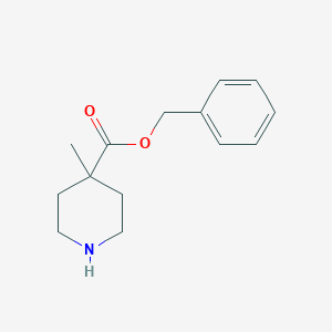 molecular formula C14H19NO2 B15357240 Benzyl 4-methylpiperidine-4-carboxylate 