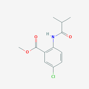 molecular formula C12H14ClNO3 B15357330 Methyl 5-chloro-2-(2-methylpropanoylamino)benzoate 