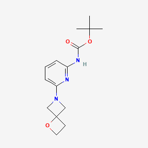 molecular formula C15H21N3O3 B15357524 Tert-butyl (6-(1-oxa-6-azaspiro[3.3]heptan-6-yl)pyridin-2-yl)carbamate CAS No. 1303587-88-3