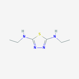 molecular formula C6H12N4S B15357528 N,N'-diethyl-1,3,4-thiadiazole-2,5-diamine CAS No. 59173-71-6
