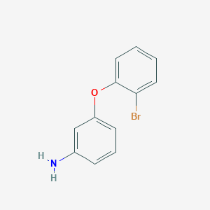 molecular formula C12H10BrNO B15357673 3-(2-bromophenoxy)Benzenamine 