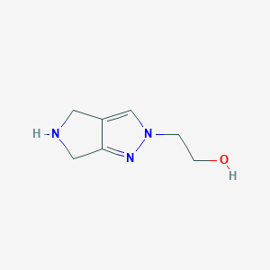molecular formula C7H11N3O B15357840 2-(5,6-dihydro-4H-pyrrolo[3,4-c]pyrazol-2-yl)ethanol 