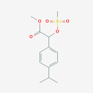 molecular formula C13H18O5S B15357921 Methyl 2-methylsulfonyloxy-2-(4-propan-2-ylphenyl)acetate 
