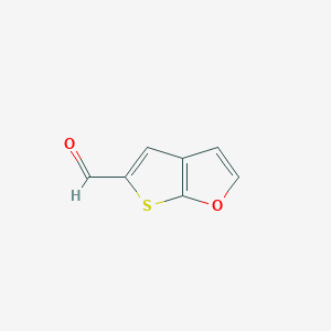 molecular formula C7H4O2S B15358034 Thieno[2,3-b]furan-5-carbaldehyde 