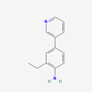 molecular formula C13H14N2 B15358311 2-Ethyl-4-pyridin-3-ylaniline 