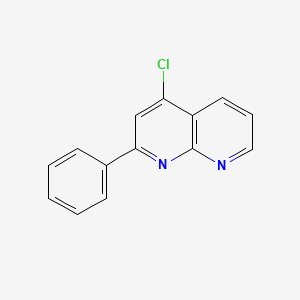 molecular formula C14H9ClN2 B15358338 4-Chloro-2-phenyl-1,8-naphthyridine 