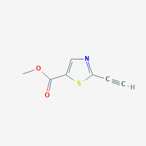 molecular formula C7H5NO2S B15358350 Methyl 2-ethynyl-1,3-thiazole-5-carboxylate 