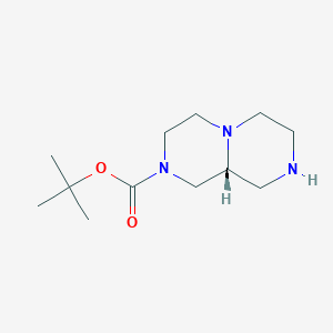 molecular formula C12H23N3O2 B15358407 Tert-butyl (9AR)-1,3,4,6,7,8,9,9A-octahydropyrazino[1,2-A]pyrazine-2-carboxylate 