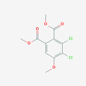 molecular formula C11H10Cl2O5 B15358609 Dimethyl 3,4-dichloro-5-methoxyphthalate CAS No. 57296-47-6