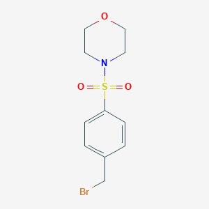 molecular formula C11H14BrNO3S B153590 4-[4-(Bromomethyl)phenyl]sulfonylmorpholine CAS No. 138385-04-3