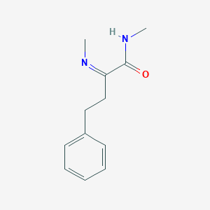 molecular formula C12H16N2O B15359073 N-methyl-2-methylimino-4-phenylbutanamide 