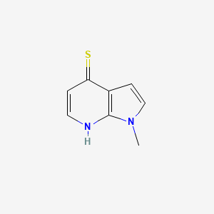molecular formula C8H8N2S B15359305 1-methyl-1H-pyrrolo[2,3-b]pyridine-4-thiol 
