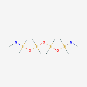 molecular formula C12H36N2O3Si4 B15359357 N-[[[[dimethylamino(dimethyl)silyl]oxy-dimethylsilyl]oxy-dimethylsilyl]oxy-dimethylsilyl]-N-methylmethanamine 
