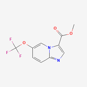 molecular formula C10H7F3N2O3 B15359381 Imidazo[1,2-a]pyridine-3-carboxylic acid,6-(trifluoromethoxy)-,methyl ester CAS No. 1206972-67-9