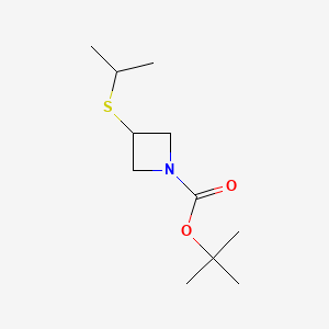 molecular formula C11H21NO2S B15359404 Tert-butyl 3-isopropylsulfanylazetidine-1-carboxylate 