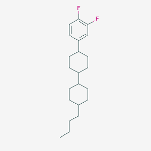 molecular formula C22H32F2 B153597 trans,trans-4-Butyl-4'-(3,4-difluorophenyl)-1,1'-bi(cyclohexane) CAS No. 82832-58-4