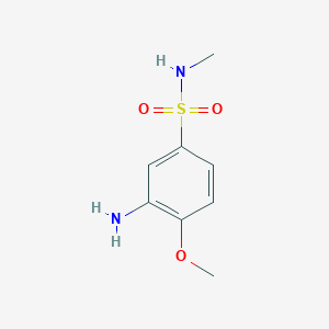 molecular formula C8H12N2O3S B15359764 3-amino-4-methoxy-N-methylbenzenesulfonamide 