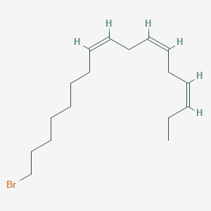 molecular formula C17H29Br B153598 (3Z,6Z,9Z)-17-Bromoheptadeca-3,6,9-triene CAS No. 156559-07-8