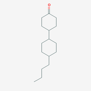 molecular formula C16H28O B153599 trans-[4'-Butyl-1,1'-bicyclohexyl]-4-one CAS No. 92413-47-3