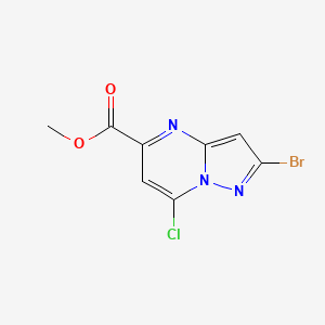 molecular formula C8H5BrClN3O2 B15359936 Methyl 2-bromo-7-chloropyrazolo[1,5-A]pyrimidine-5-carboxylate 