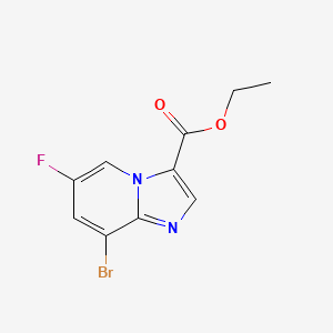 molecular formula C10H8BrFN2O2 B15360055 Ethyl 8-bromo-6-fluoroimidazo[1,2-a]pyridine-3-carboxylate 