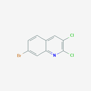 molecular formula C9H4BrCl2N B15360304 7-Bromo-2,3-dichloroquinoline 