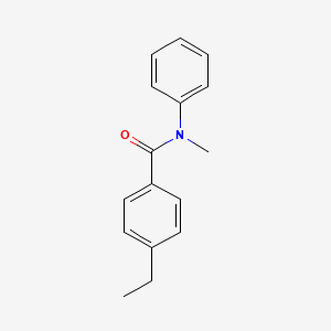 molecular formula C16H17NO B15360365 Benzamide, 4-ethyl-N-methyl-N-phenyl- 
