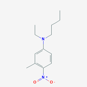 molecular formula C13H20N2O2 B15360580 Benzenamine, N-butyl-N-ethyl-3-methyl-4-nitro- CAS No. 821776-51-6
