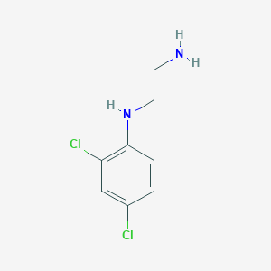 molecular formula C8H10Cl2N2 B15360621 N~1~-(2,4-Dichlorophenyl)ethane-1,2-diamine CAS No. 40779-33-7