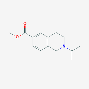 molecular formula C14H19NO2 B15360792 methyl 2-propan-2-yl-3,4-dihydro-1H-isoquinoline-6-carboxylate 