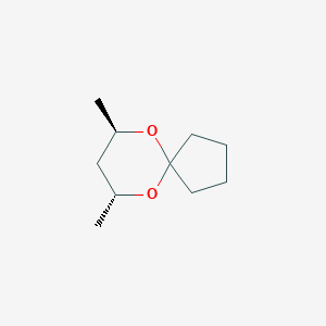molecular formula C10H18O2 B153608 (7R,9R)-7,9-Dimethyl-6,10-dioxaspiro[4.5]decane CAS No. 128993-92-0