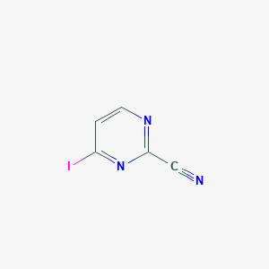 molecular formula C5H2IN3 B15360975 4-Iodopyrimidine-2-carbonitrile 