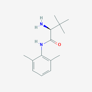 molecular formula C14H22N2O B15360985 (2S)-2-amino-N-(2,6-dimethylphenyl)-3,3-dimethylbutanamide 