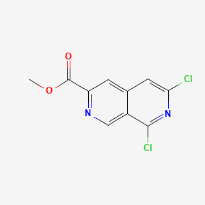 molecular formula C10H6Cl2N2O2 B15361005 Methyl 6,8-dichloro-2,7-naphthyridine-3-carboxylate 