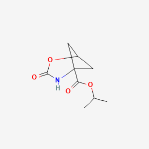 molecular formula C9H13NO4 B15361071 Isopropyl 3-oxo-2-oxa-4-azabicyclo[3.1.1]heptane-5-carboxylate 
