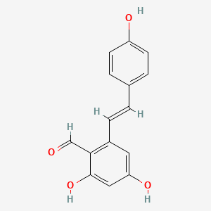 molecular formula C15H12O4 B15361076 Resveratrodehyde C 