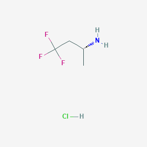 molecular formula C4H9ClF3N B15361081 (2R)-4,4,4-trifluorobutan-2-amine;hydrochloride 