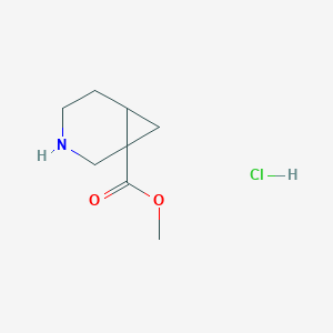 molecular formula C8H14ClNO2 B15361089 Methyl 3-azabicyclo[4.1.0]heptane-1-carboxylate;hydrochloride 