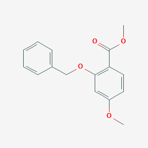 molecular formula C16H16O4 B15361200 Methyl 4-methoxy-2-phenylmethoxybenzoate 