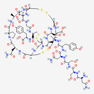 molecular formula C79H112N22O30S6 B15361245 H-Asn-Ser-Ser-Asn-Tyr-Cys(1)-Cys(2)-Glu-Leu-Cys(3)-Cys(1)-Asn-Pro-Ala-Cys(2)-Thr-Gly-Cys(3)-Tyr-OH 