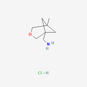 molecular formula C8H16ClNO B15361301 (5-Methyl-3-oxabicyclo[3.1.1]heptan-1-yl)methanamine;hydrochloride 