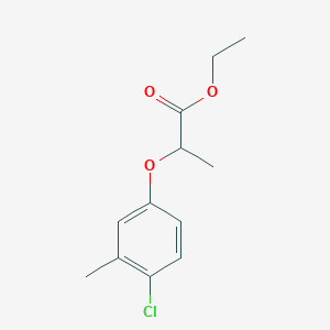 molecular formula C12H15ClO3 B15361334 Ethyl 2-(4-chloro-3-methylphenoxy)propanoate 