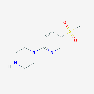 molecular formula C10H15N3O2S B15361377 1-[5-(Methanesulfonyl)pyridin-2-yl]piperazine CAS No. 845618-04-4