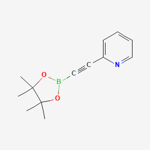 molecular formula C13H16BNO2 B15361415 Pyridin-2-ylethynylboronic acid pinacol ester 