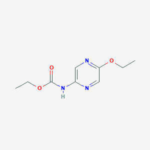 molecular formula C9H13N3O3 B15361489 Ethyl (5-ethoxypyrazin-2-yl)carbamate 