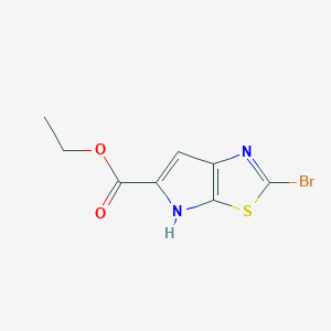 molecular formula C8H7BrN2O2S B15361573 Ethyl 2-bromo-4H-pyrrolo[3,2-d]thiazole-5-carboxylate 